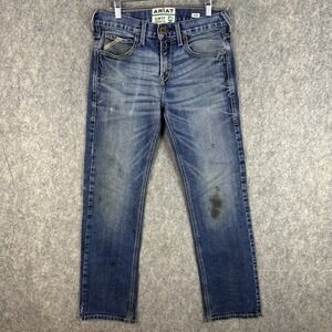 Ariat M7 Slim Fit Straight Leg Jeans Mens 29x32 Blue Denim Work Summit Nassau